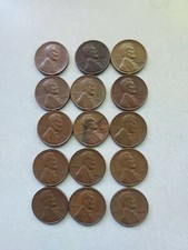 Coin Auction #44 - (15) 1956 Lincoln Wheat Cent Coins US Pennies