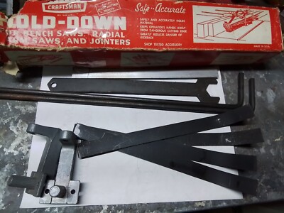 Sears Craftsman Hold Down Clamp Set For Radial & Table Saws Jointer 93230