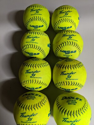 Douzaine De Balles De Softball Dudley Thunder Sy - 12" - Bon état D'occasion