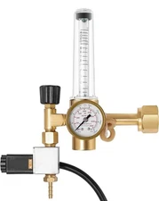 VIVOSUN Hydroponics CO2 Regulator Emitter System with Solenoid Valve Flowmeter 