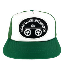 Vtg John Hollingsworth Patch Hat Logo Mesh Foam Snap Back Trucker Baseball Cap