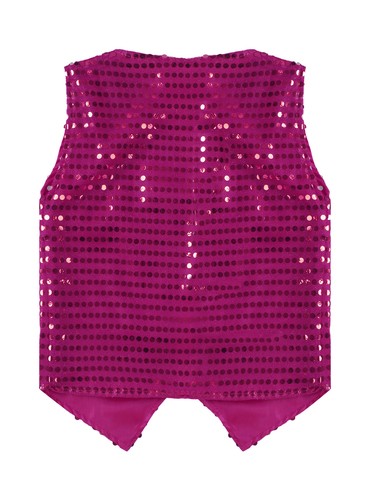 Kids Sequins Hip Hop Jazz Dancewear Button Jacket Stage Performance Costume - Picture 42 of 95