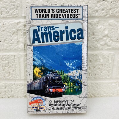 VTG  World's Greatest Train Ride Videos: Trans-America (VHS, 1996) Railroad  VG 