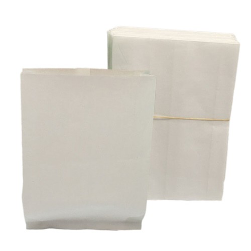 100pcs Greaseproof Sandwich Bags for Bakery, White Wax Paper Wrappers - 第 6/12 張圖片