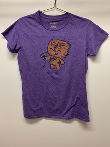 Funko Women S Tees Shirt Star Wars Chewie Hair Dryer Purple