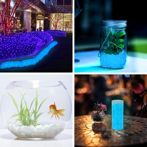 Luminous Stone Glow Stones Glow in The Dark Rocks Outdoor for 1000 White, NEW - Picture 7 of 7