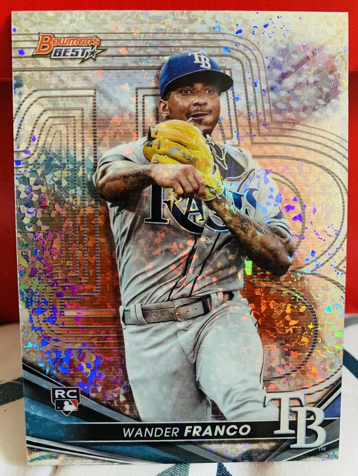 2022 Bowmans Best Wander Franco RC Mini Diamond Refractor #97/299 Tampa Bay Rays