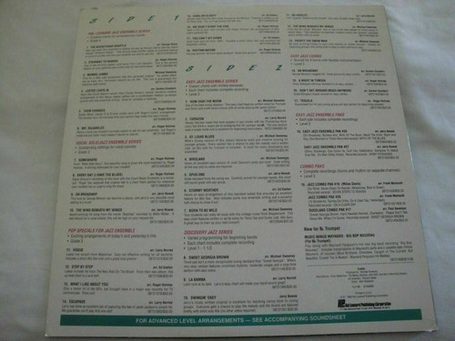 Jazz Ensemble 1990 HAL LEONARD Vinyl Lp Record THE BUCKETHEAD SHUFFLE, TEQUILA - Picture 2 of 2