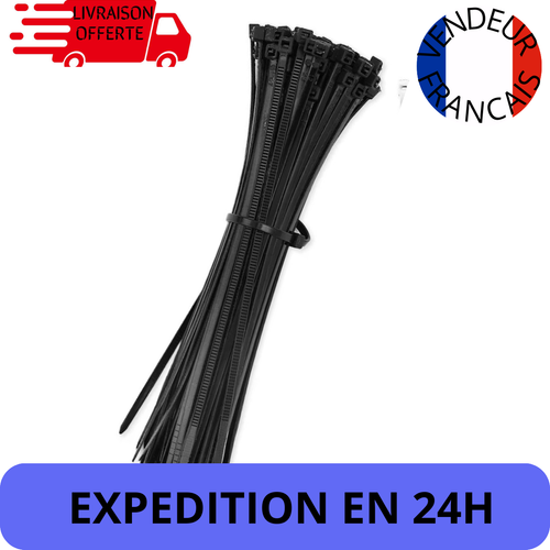 Lot De 100 Colliers De Serrage Auto-bloquants En Rislan (nylon) - Robuste Qualité Pro - Neuf