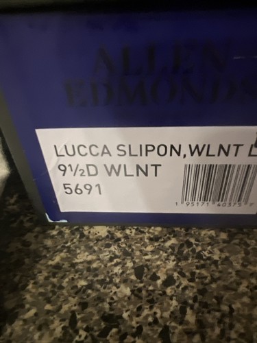 Allen EdmondsLucca Slipon Size 9.5 D New With Box Walnut Made In Italy - Picture 7 of 7