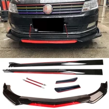 Front Splitter Lip Side Skirt Rear Diffuser +Rods For  Volkswagen CC  