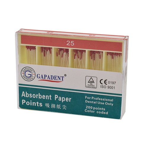 200 Pcs Dental Endodontic Root Canal Absorbent Paper Point 0.02 Taper #15-80 - Picture 10 of 22
