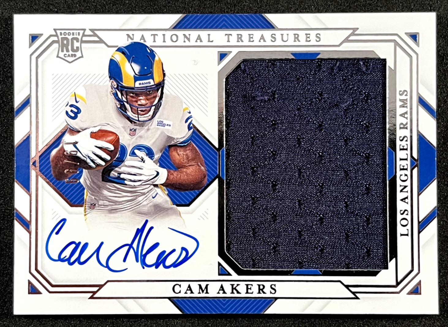2020 NATIONAL TREASURES RPA /99 CAM AKERS ROOKIE PATCH AUTO #RMS-CA