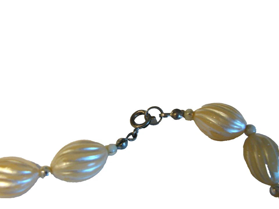 Perlmutt Kette aus den 1950er Jahren  50 cm rärität  Halskette   selten - Bild 4 von 4