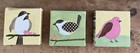 POTTERY BARN KIDS Set 3 Sweet Birdie Chicks  Nursery DECOR Wall Art Handpainted
