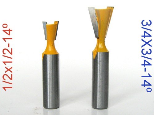 1 Stck. 1/2 Zoll SH 14° Schwalbenschwanz 3/4 Durchmesser Router Bit Set für Omni Jig (43750) - Bild 5 von 12