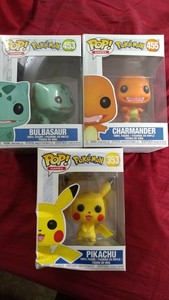 Funko-Pop-Games-Pokemon-BULBASAUR-453-amp-Charmander-455-Pikachu-353