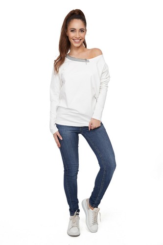 Women's Loose Fit Cold Shoulder Blouse Oversize Casual Plain Ladies Top FT3405 - Picture 6 of 11