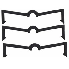 100X Black Plastic Peg Hooks Lock Fixer Peg Board Hook Pegboard Display N775