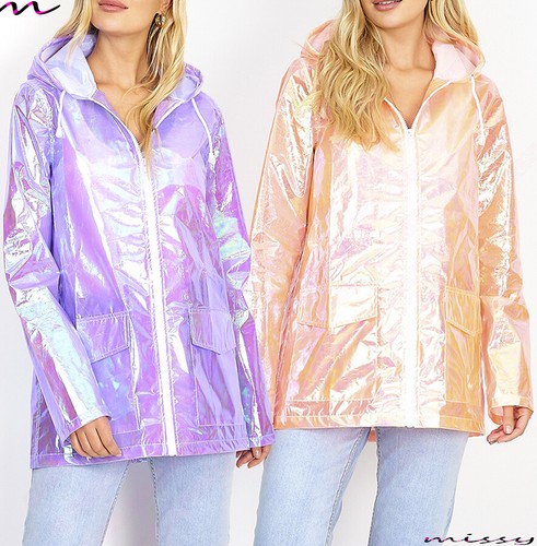 IRIDESCENT Womens Rain Mac Waterproof 