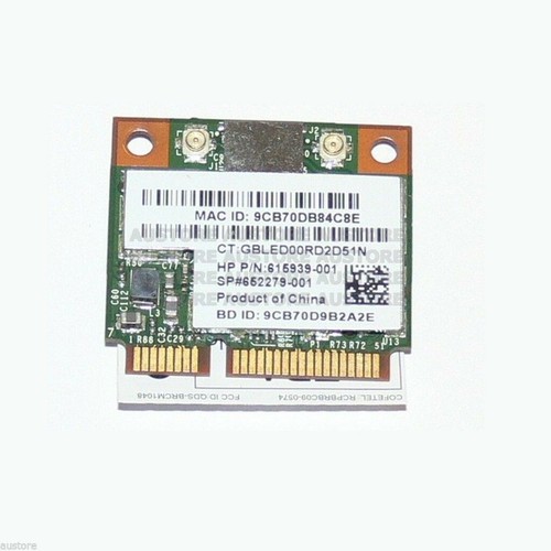 GENUINE 615939-001 HP 802.11 B/G/N WLAN COMBO BLUETOOTH CARD Anatel - 第 2/3 張圖片