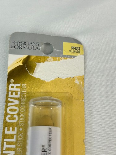 PHYSICIANS FORMULA GENTLE COVER MAKEUP CONCEALER STICK CORRECTOR YELLOW PF837 - Picture 2 of 7