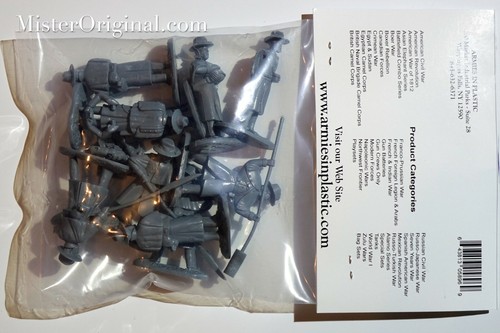 Armies in Plastic American Civil War Confederate Artillery Gun Crews Hardee Hats - Picture 2 of 3