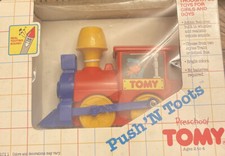 Tomy Vintage Train 1989 push  n toots new in box