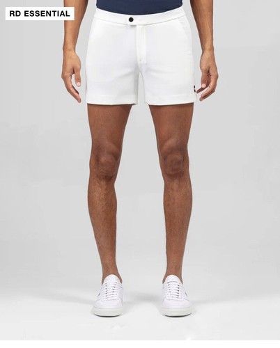 Ron Dorff Mens Shorts In White Size Medium