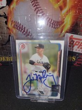 Justin Nicolino 2015 Bowman Prospects #BP93 Miami Marlins Auto Signed MILB Card