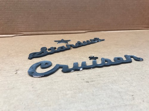 Vintage Stardust Cruiser Houseboat Name Plate plaque Insignia Logo emblem - Picture 4 of 8