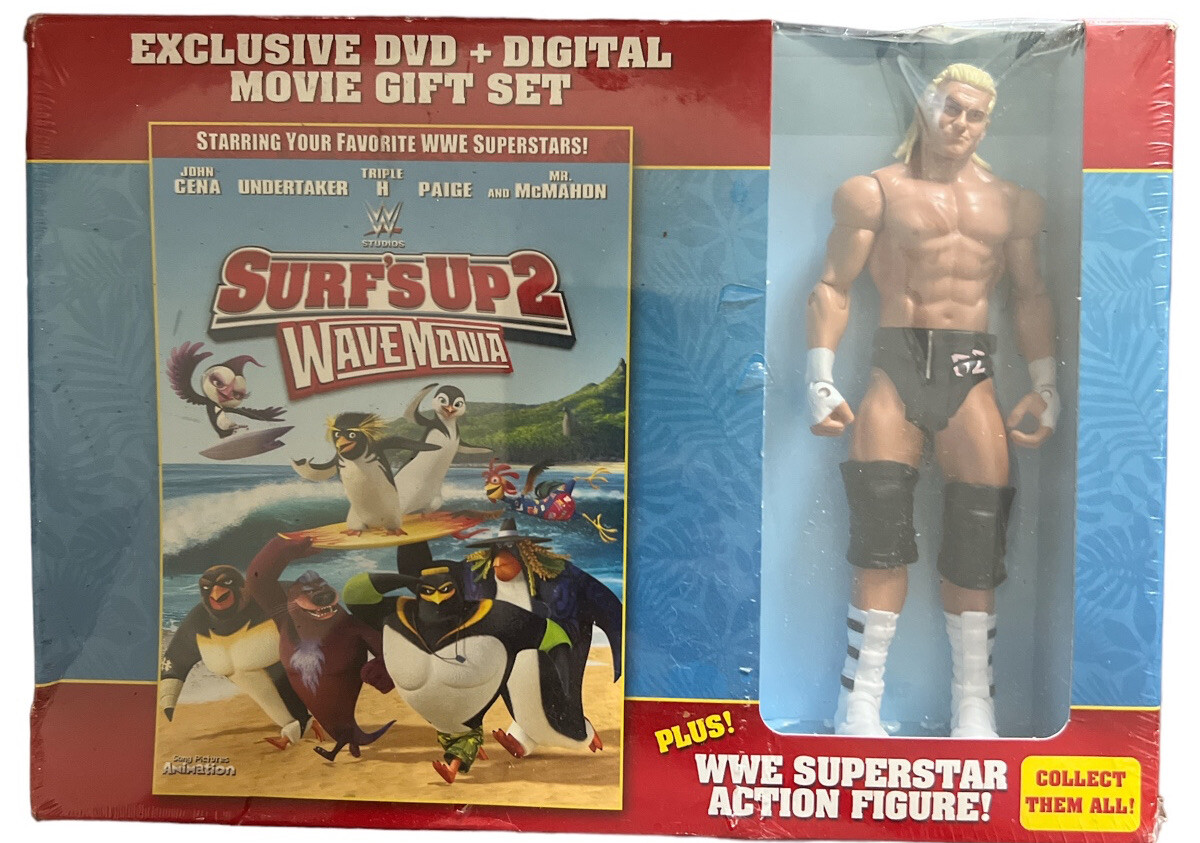 Surfs Up 2 Wave Mania Exclusive DVD + Movie Gift Set Plus WWE