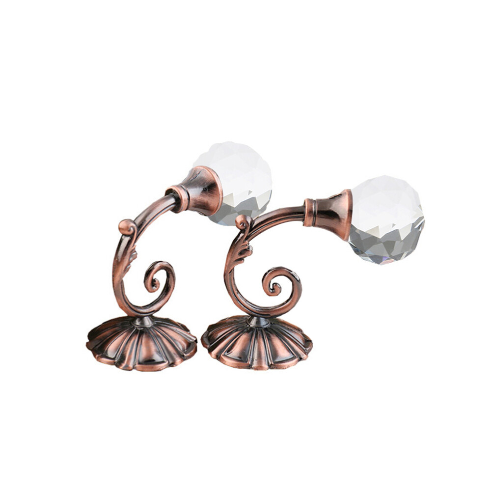 Curtain Wall Hook Metal Crystal Glass Holdback Vintage Drapery Hooks