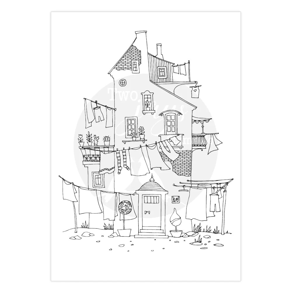 Crafts Too - Two Jays Clear Stamp - Wash House - CTJJ200