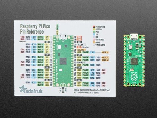 Adafruit GPIO-Referenzkarte für Raspberry Pi Pico, 4901 - 第 3/3 張圖片