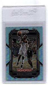 2022-23 Panini Prizm Monopoly #55 Zion Williamson Light Blue #/199