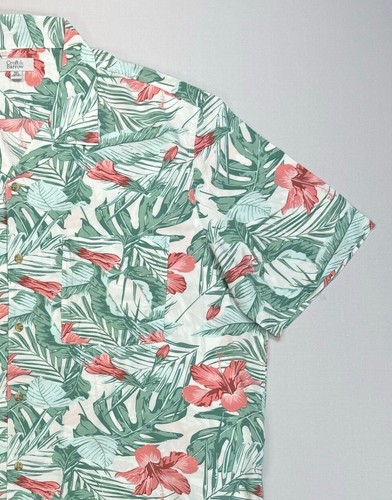 Men's Big and Tall Croft and Barrow Short Sleeve Button Front Shirt - Picture 8 of 8