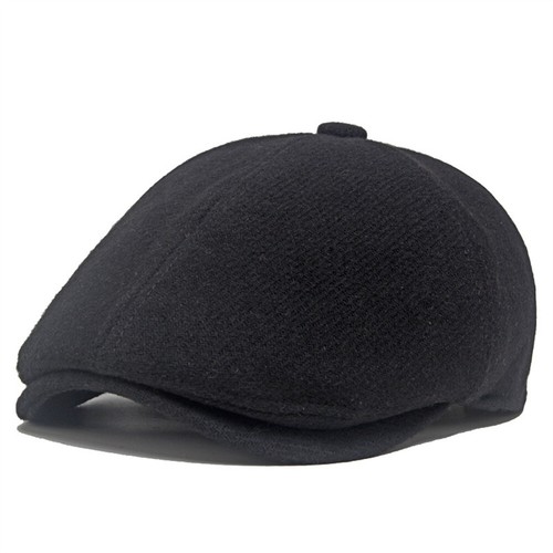 Men Classic Wool Newsboy Flat Hat Peaked Ivy Cap Golf Driving Warm Hats HY24035 - Picture 5 of 8