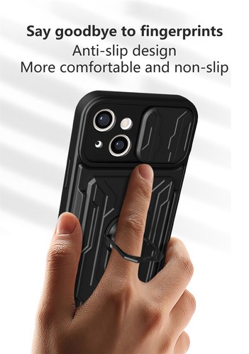 For iPhone 16 15 14 13 12 Pro Max XS SE/7/8 Plus Case Shockproof Card Slot Cover - Picture 11 of 31