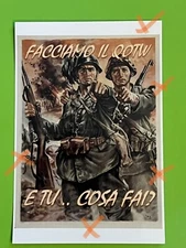 4x6” WW2 photo reproduction Italy Italian Soldier Poster Bolt Action FOW #b