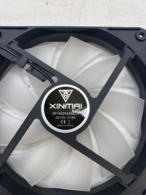 XINMAI 140mm Computer Case Cooling Fan LP4 Adapter Quiet DF1402512SELN R6