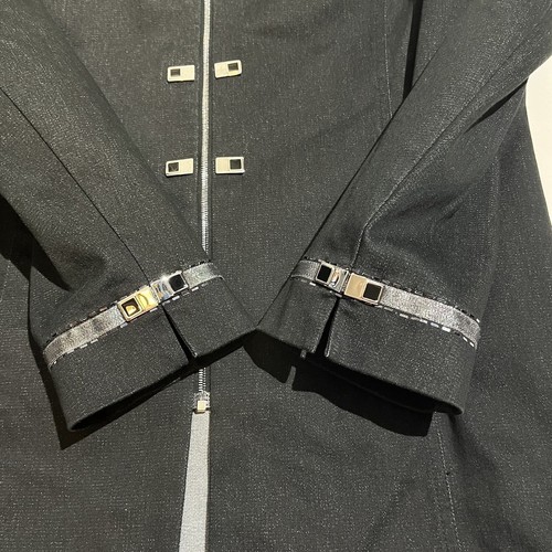 St. John Sport Womens Blazer Coat Jacket Zip Front Logo Collared P Small - Picture 20 of 23