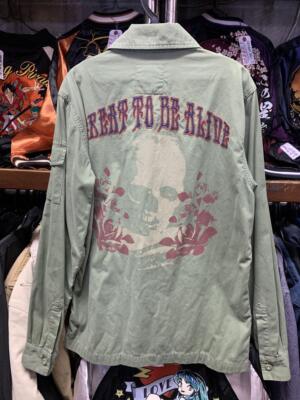 Juicy Couture】Skull Print Logo Embroidery M-65 Jacket S Size | eBay