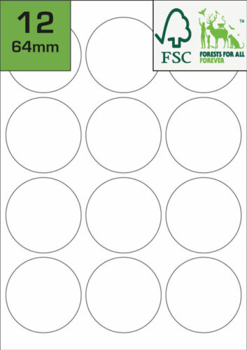 Recyclingpapieretiketten | Umweltfreundliche Aufkleber | Laser- & Tintenstrahldruck - Bild 10 von 11
