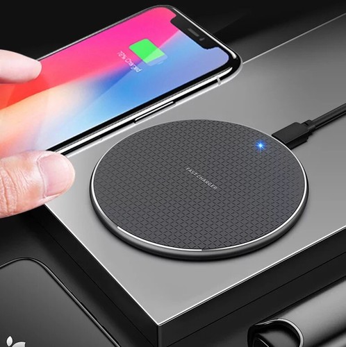 Fast Wireless Charger Charging Pad For Apple iPhone XS Max Xr X 11 Plus Samsung - Picture 2 of 11