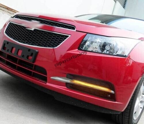 Front Bumper Fog Light Assembly LED Turn Signal For 2010-2015 Chevrolet Cruze - Picture 7 of 12