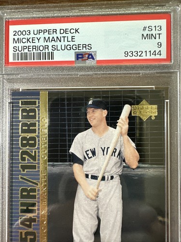 Mickey Mantle 2003 Upper Deck Superior Sluggers #S13 PSA 9 (MINT) *NY Yankees💥 - Picture 3 of 5