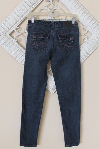 Ellemenno Girls Denim Jeans Stretch Skinny Dark Wash 5 Pocket Size (14) EUC! - Picture 3 of 5