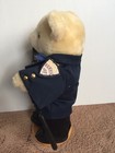 Police Plush Stuffed Bear With Cell Phone And Baton On Stand — photo 5