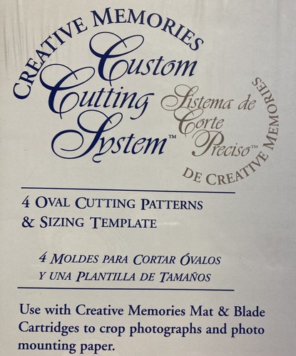 De colección Creative Memories Álbum de Recortes 4 Patrones de Corte Ovalados Plantilla de Tamaño Nuevo de Lote Antiguo - Imagen 2 de 3